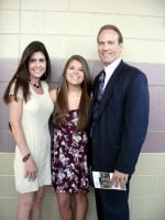 Scholarship winner Irelyn Ankenbauer and her parents.